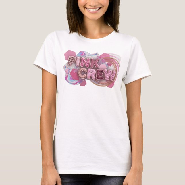 Skarp Rosa Rosa BESÄTTNING Specialdesignad T-shirt (Framsida)