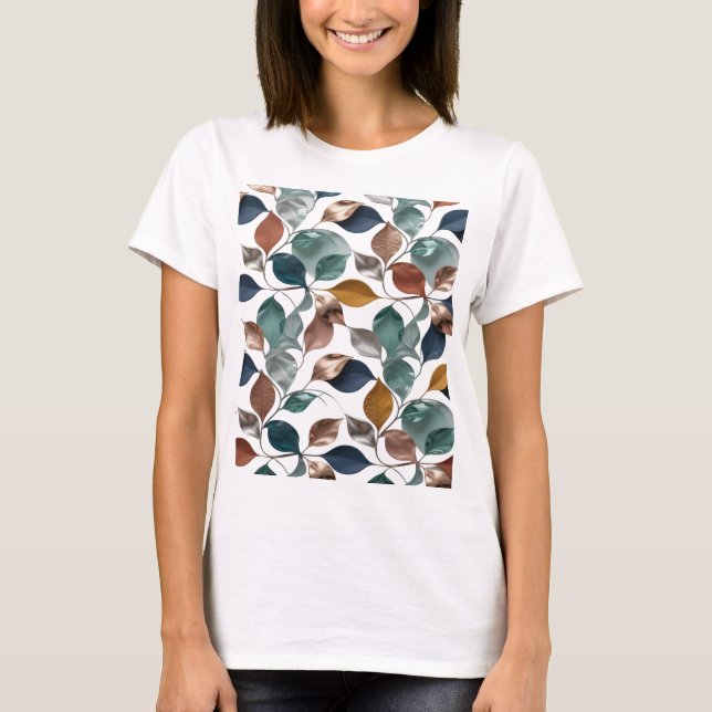 Skarp silver LOOFRIGT LÖVVERK Statementdesign T Shirt (Framsida)