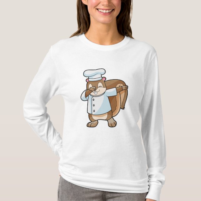 Skarp som Cook med kokande apron T Shirt (Framsida)