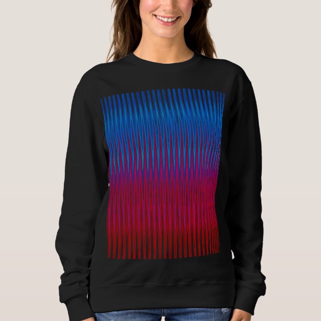 Skarpa linjer av Yin Yang abstrakt konstdesign T Shirt (Framsida)