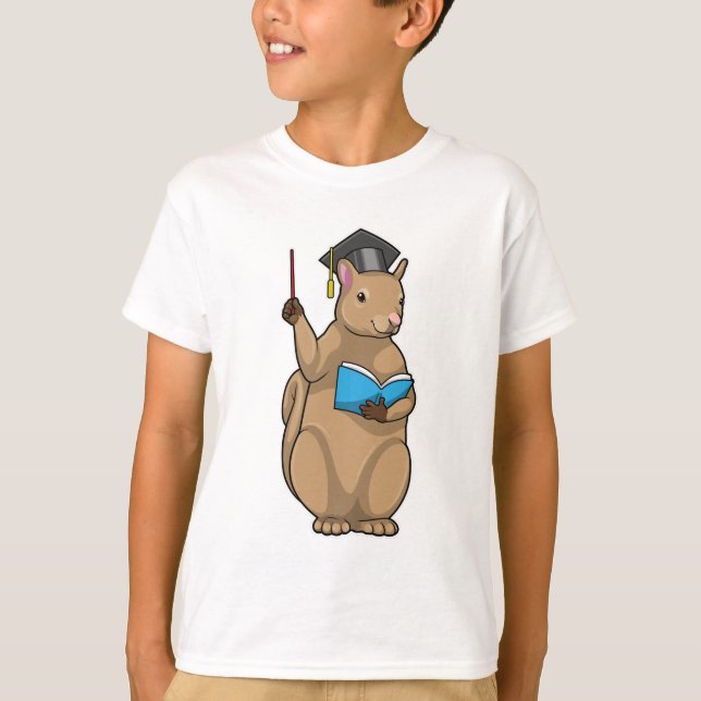 Skarpa som lärare med Bok T Shirt (Framsida)