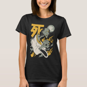 Skarpecy asian japanese djävulen skalle t shirt