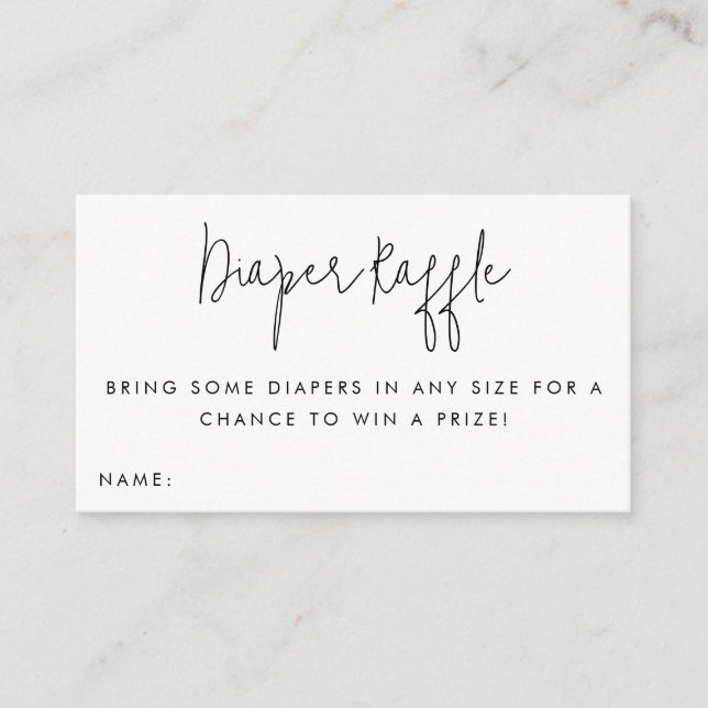 Skärpeinställningskort för Biljett-babyskor Tilläggskort (Framsida)