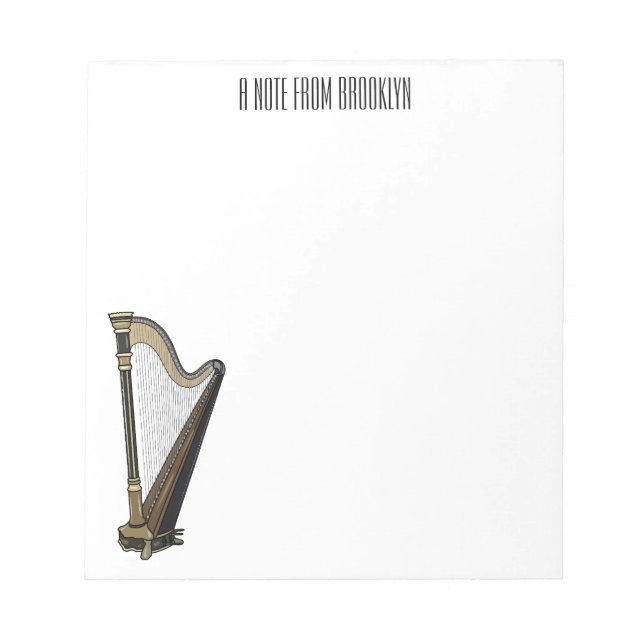 Skarpens tecknad illustration anteckningsblock (Framsida)