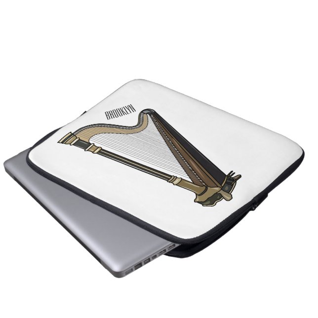 Skarpens tecknad illustration laptop fodral (Framre botten)