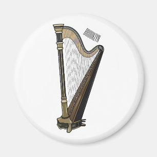 Skarpens tecknad illustration magnet
