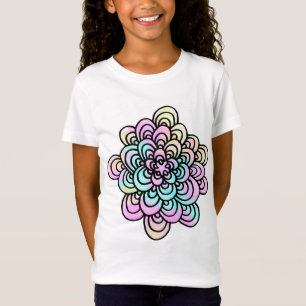 Skarpor för blommig design t-shirt