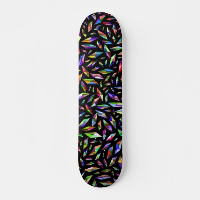 Skarpt Färg Mini Skateboard Bräda 18,5 Cm (Framsida)