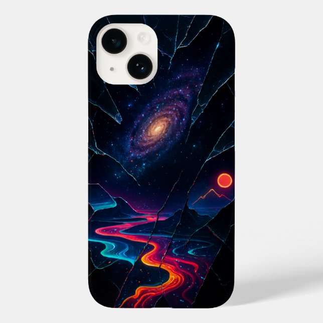 Skarpt glasögon Galaxy Illusion iphone case (Baksida)