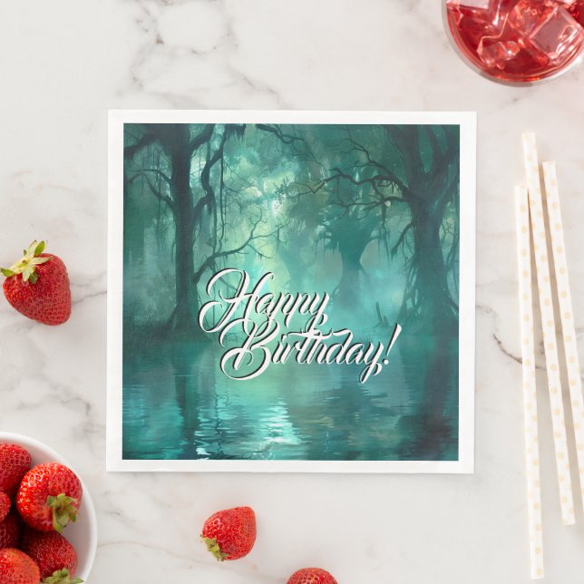 Skarpt Grönt Pappersservett (Insitu)