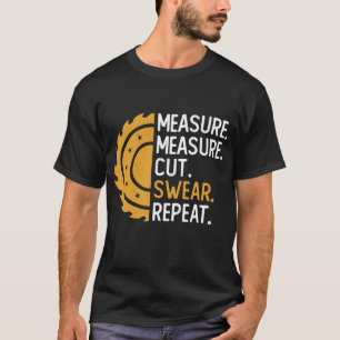 Skärpt mätmått Klipp ut svensk repetering T Shirt