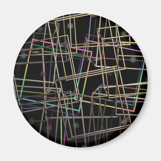 Skarpt Metall Ramar-magnet Magnet (Framsidan)