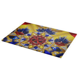 Skärpta med Rumänien Färg Design