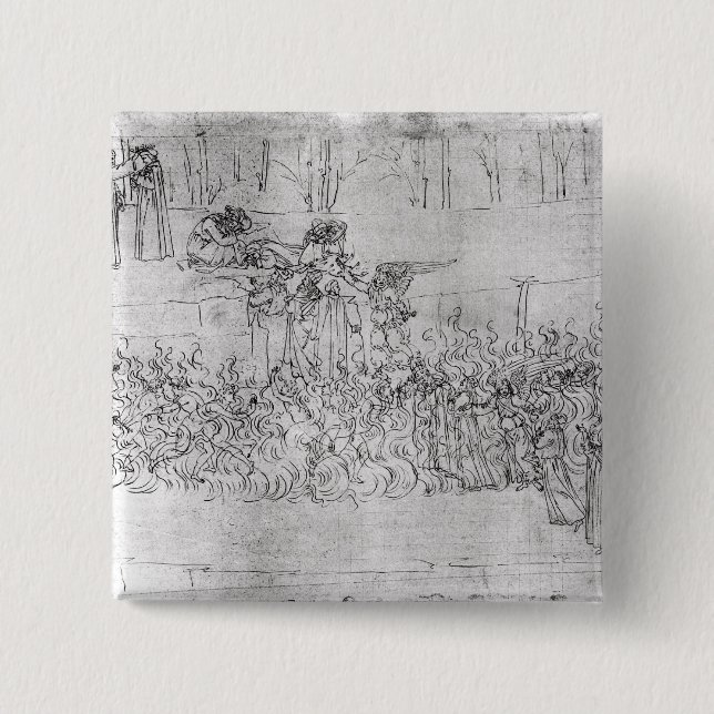 Skärseld från "den gudomliga komedin" vid Dante Knapp (Framsida)