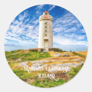 Skarsviti Lighthouse, Island Runt Klistermärke