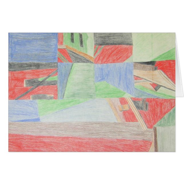 Skarvat scenkort hälsningskort (Framsidan Horizontal)