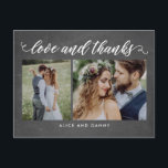 Skarvkort för vykort i Kärlek Tack<br><div class="desc">Att skicka ut tackkortet är en bryggning med den här chicen och tack för snyggten som du har vykort. Besök vår designutställningslokal på WWW.BERRYBERRYSWEET.COM</div>