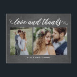 Skarvkort för vykort i Kärlek Tack<br><div class="desc">Att skicka ut tackkortet är en bryggning med den här chicen och tack för snyggten som du har vykort. Besök vår designutställningslokal på WWW.BERRYBERRYSWEET.COM</div>