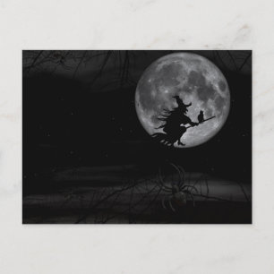 Skary Halloween Nattvykort Vykort