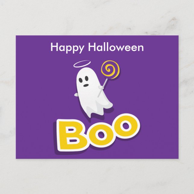 Skary Halloween Nattvykort Vykort (Framsida)