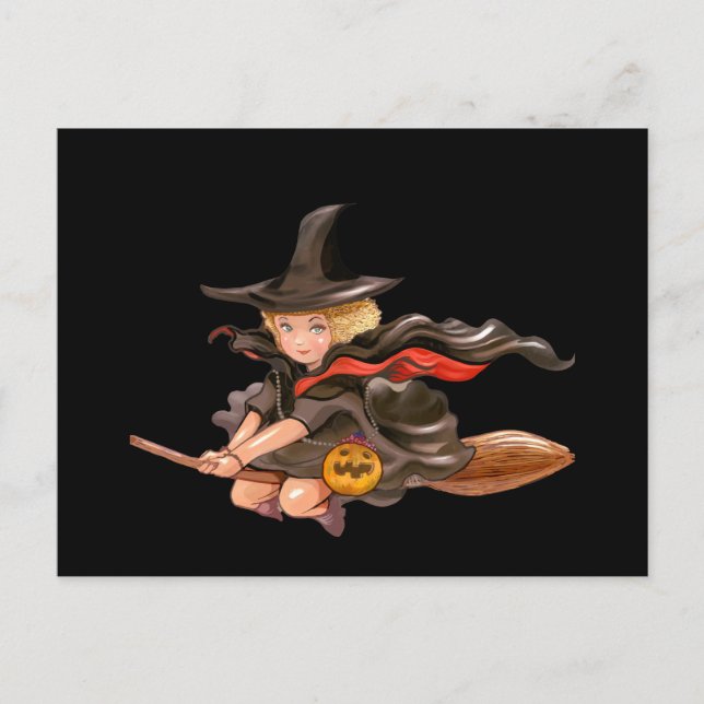 Skary Halloween Nattvykort Vykort (Framsida)