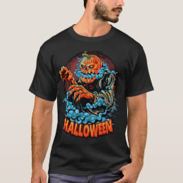 Skary Jack-o-lantern Bubbling Head T Shirt