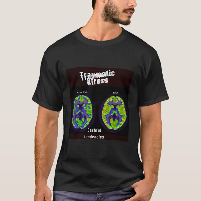 Skasfulla tendenser Traumatisk Stressa T Shirt (Framsida)