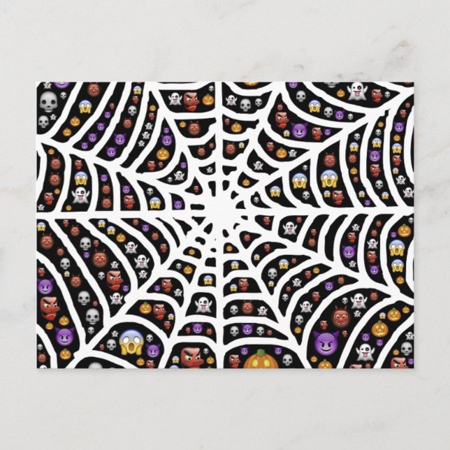 Skaskopy Cobweb Collage Postcard Vykort (Framsida)