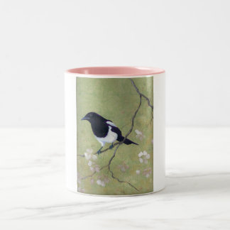 skata och dogwood Två-Tonad mugg
