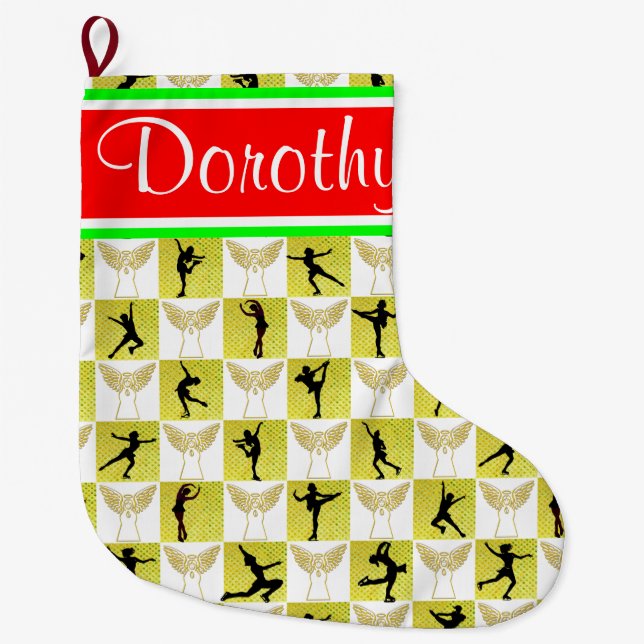 SKATANGEL PERSONLIG CHRISTMAS STOCKING STOR JULSTRUMPA (Framsidan)