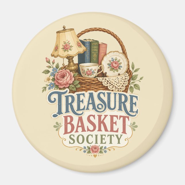 Skatbasketssällskapets Cottagecore Magnet (Framsidan)