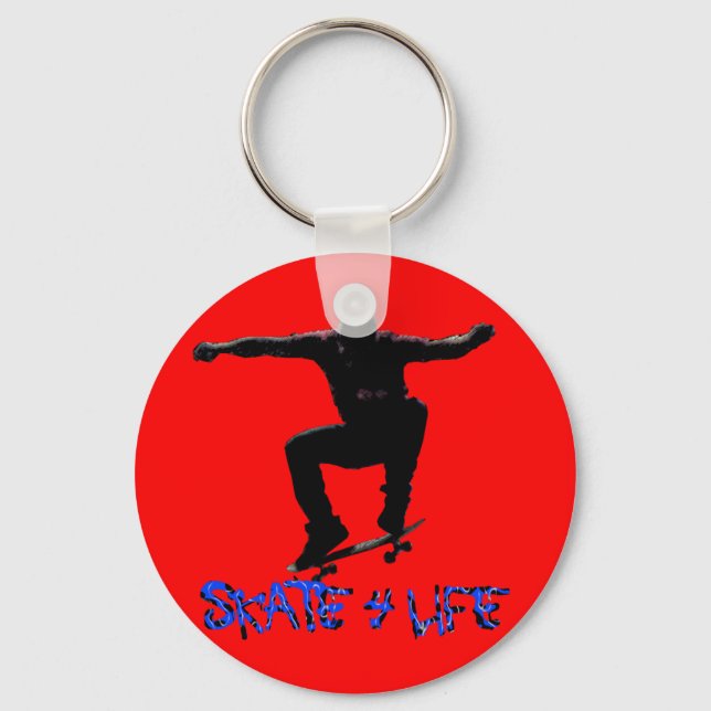 SKATE 4 LIFE KEYCHAIN NYCKELRING (Framsida)