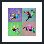 Skate Boarding Pop Art 2, Copyright Karen J Willia Poster<br><div class="desc">Skater som fångar luft</div>