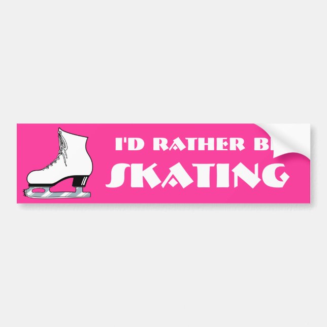 Skate Bumper Sticker Bildekal (Framsidan)