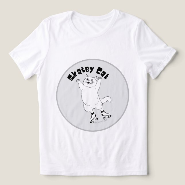 Skate Cat T-Shrit T Shirt (Design Framsida)