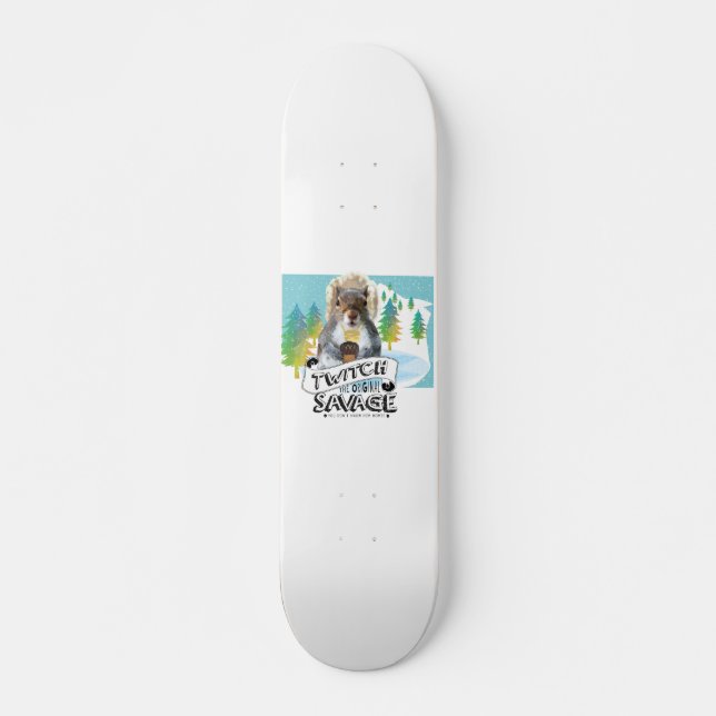 Skate Deck Squirrel, Twitch the Savage (Framsida)