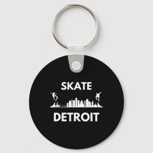 Skate Detroit Mi Skateboardfantaster Detroit Skyli Nyckelring
