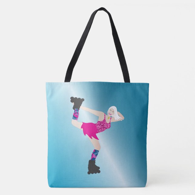 Skate Diva Tote Bag Tygkasse (Framsida)