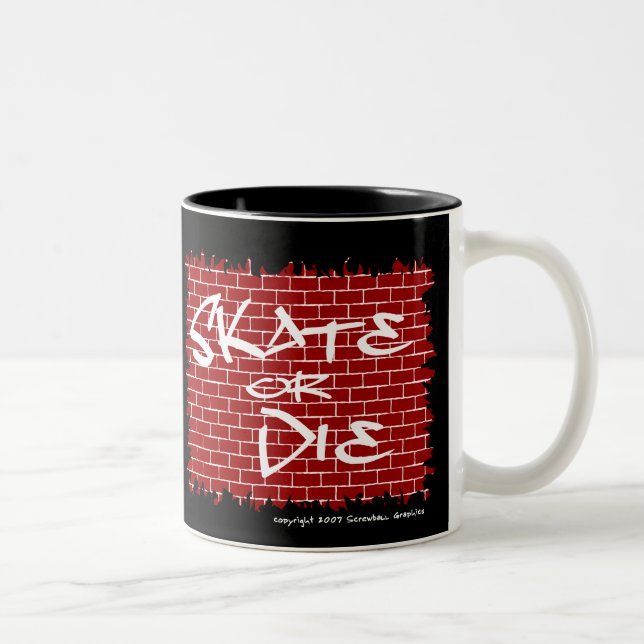 Skate eller Die-kaffe Mugg (Höger)