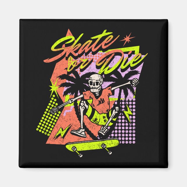 Skate eller Die Magnet (Framsidan)