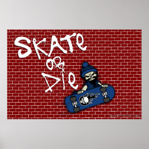 Skate eller Die Poster
