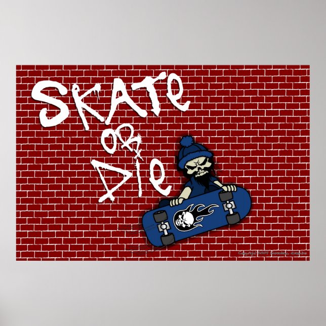 Skate eller Die Poster (Framsidan)