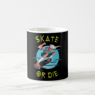 Skate eller die Skateboarder Boy Kaffemugg