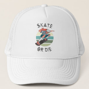 Skate eller die Skateboarder Boy Keps