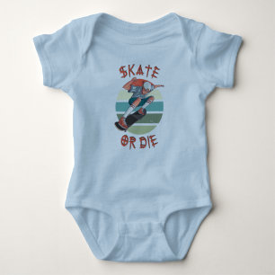Skate eller die Skateboarder Boy T Shirt