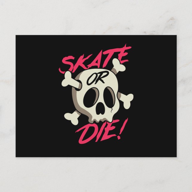 Skate eller Die Vykort (Framsida)