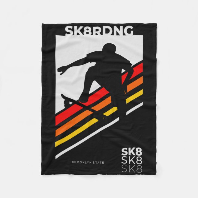 Skate eller dö  fleecefilt (Framsidan)