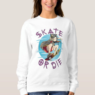 Skate eller dö Skateboard tjej T Shirt