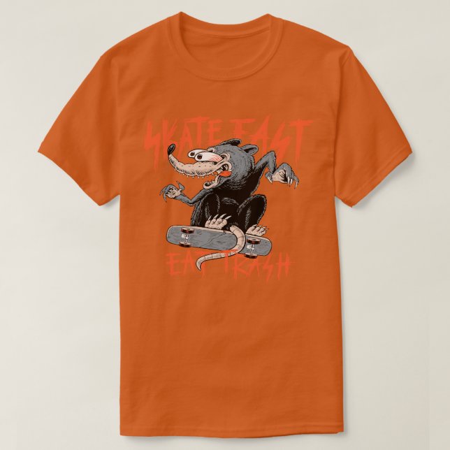 Skate Fast Eat Sopor T Shirt (Design framsida)