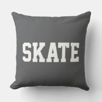 SKATE Fet stilren vit text på modern grå